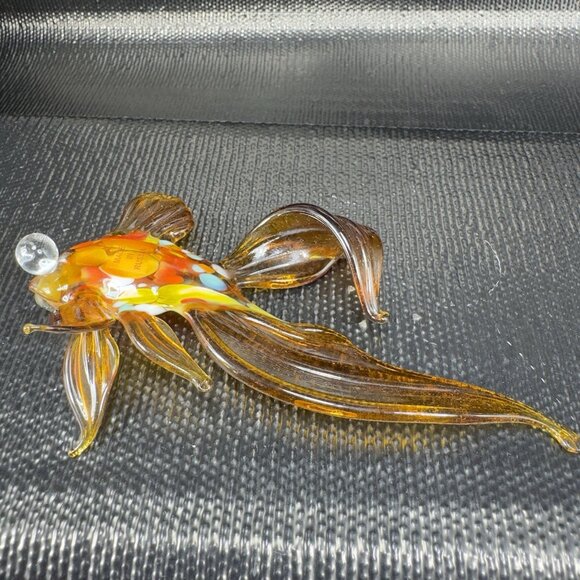 Hand Blown Russian Art Glass Fish Figurine Delicate Figure Hand Made In Russia - Picture 13 of 14